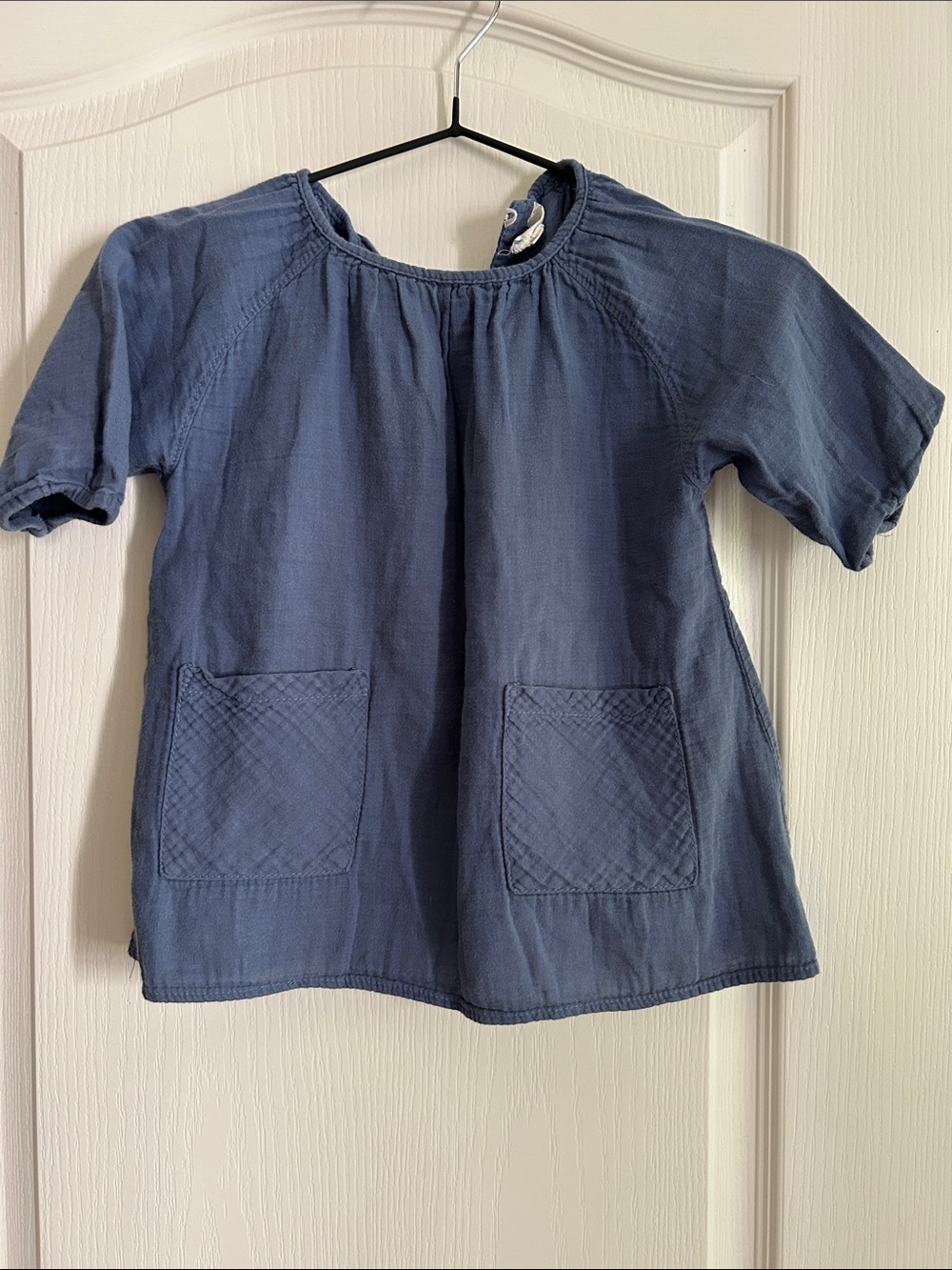 Mabo Blue Short-Sleeve Pocket Top 2/3